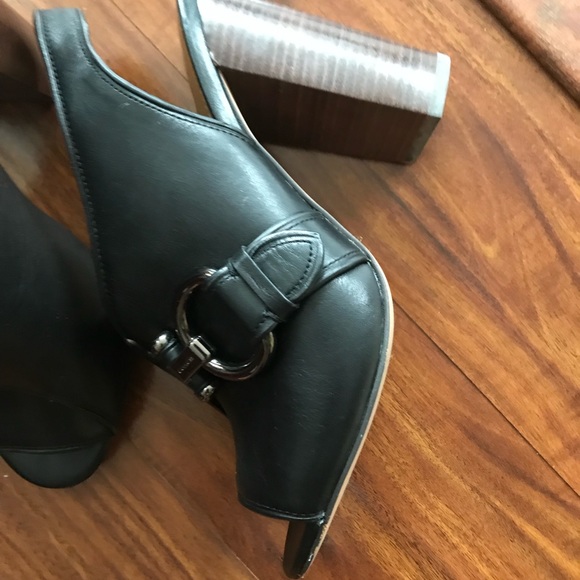 Coach sling back peep toe block heel - Picture 1 of 5
